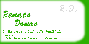 renato domos business card